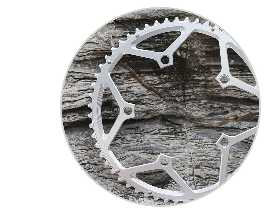 130BCD (5-bolt HOLLOW) 2X Sprocket Round Road Bike Foldable Bicycle 11-12 speed  Gravel bike