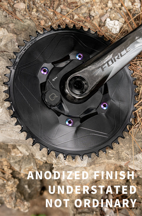 PASS QUEST SPRILL F107BCD 3mm offset AXS (4-bolt AERO) Round  Narrow Wide Chainring（副本）