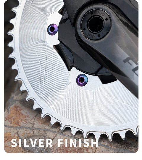 PASS QUEST SPRILL F107BCD 3mm offset AXS (4-bolt AERO) Round  Narrow Wide Chainring（副本）