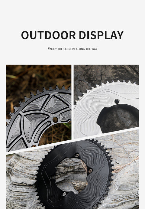 SRAM SRM 110BCD 3mm offset AERO Narrow Wide Chainring 46-58T