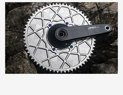 PASS QUEST X110BCD High strength AERO Texture Narrow Wide Chainring 54-66T