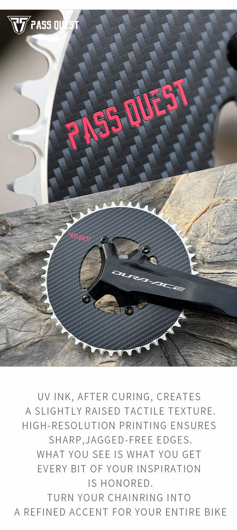 PASS QUEST Personalized Customization Carbon Fiber Pattern Mountain/Road/Gravel bike