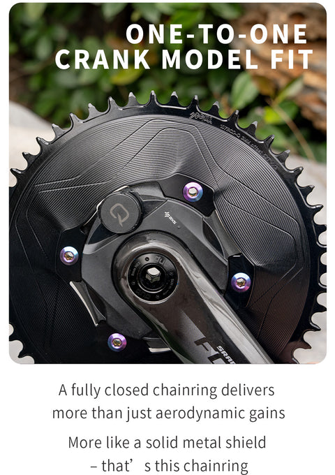 PASS QUEST SPRILL F107BCD 3mm offset AXS (4-bolt AERO) Round  Narrow Wide Chainring（副本）