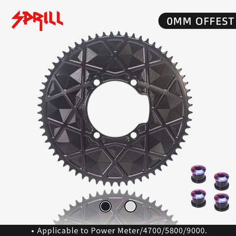 PASS QUEST X110BCD High strength AERO Texture Narrow Wide Chainring 54-66T