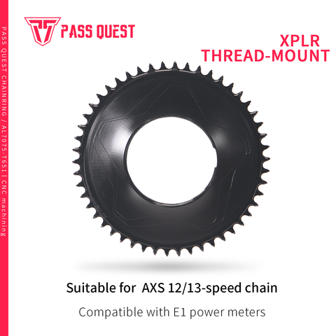 PASS QUEST XPLR thread-mount AXS 12/13s Narrow Wide Chainring 30-62T
