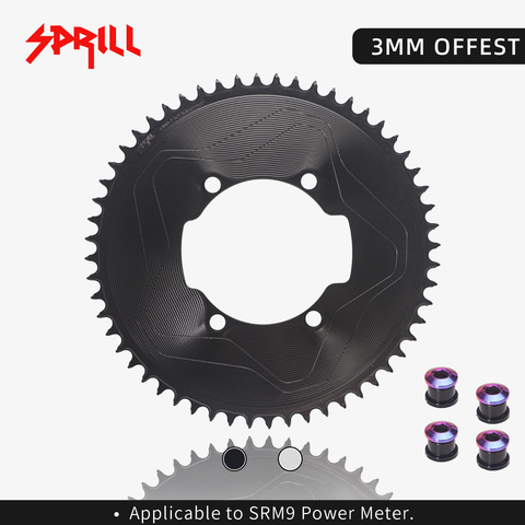 SRAM SRM 110BCD 3mm offset AERO Narrow Wide Chainring 46-58T