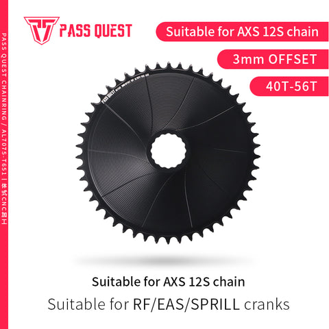 RACE FACE (3mm offset ) AXS AERO Round Narrow Wide Chainring 40-56T