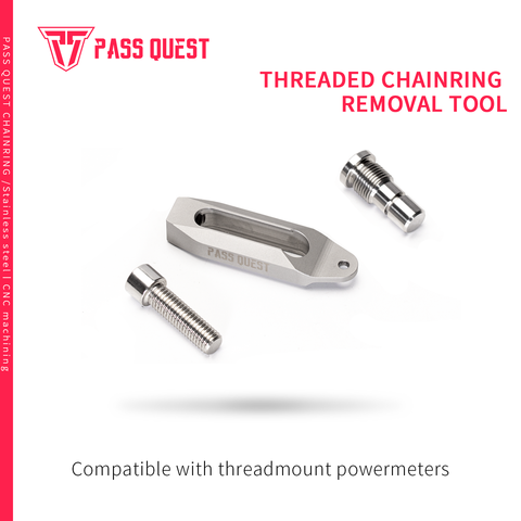 PASS QUEST Red Xplr Power Meter Chainring Disassembly tools