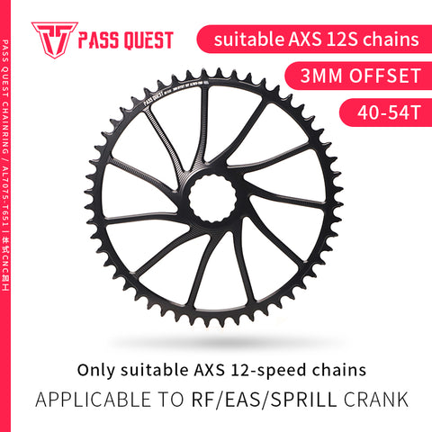 RACE FACE (3mm offset ) AXS Round Narrow Wide Chainring 40-54T