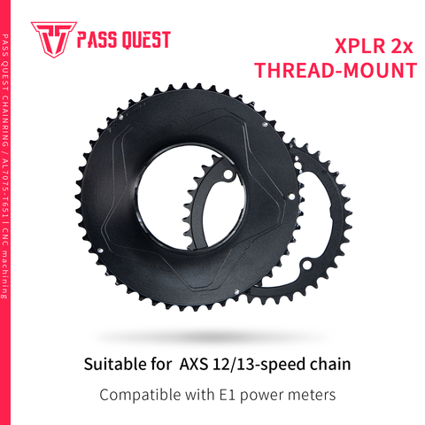 PASS QUEST 2X XPLR thread-mount AXS 12/13s Chianrings
