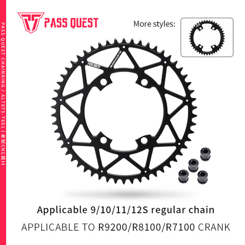 SHIMANO 110BCD R9200 R8100 R7100 (4-bolt Hollow) Round Narrow Wide Chainring