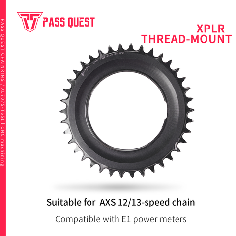 Plateau PASS QUEST XPLR XPLR AXS 12/13s à montage fileté Narrow Wide 30-62T