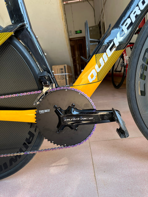 SHIMANO 2X 110BCD Checkerboard/Devil smiley Road/Gravel bike 11-12s