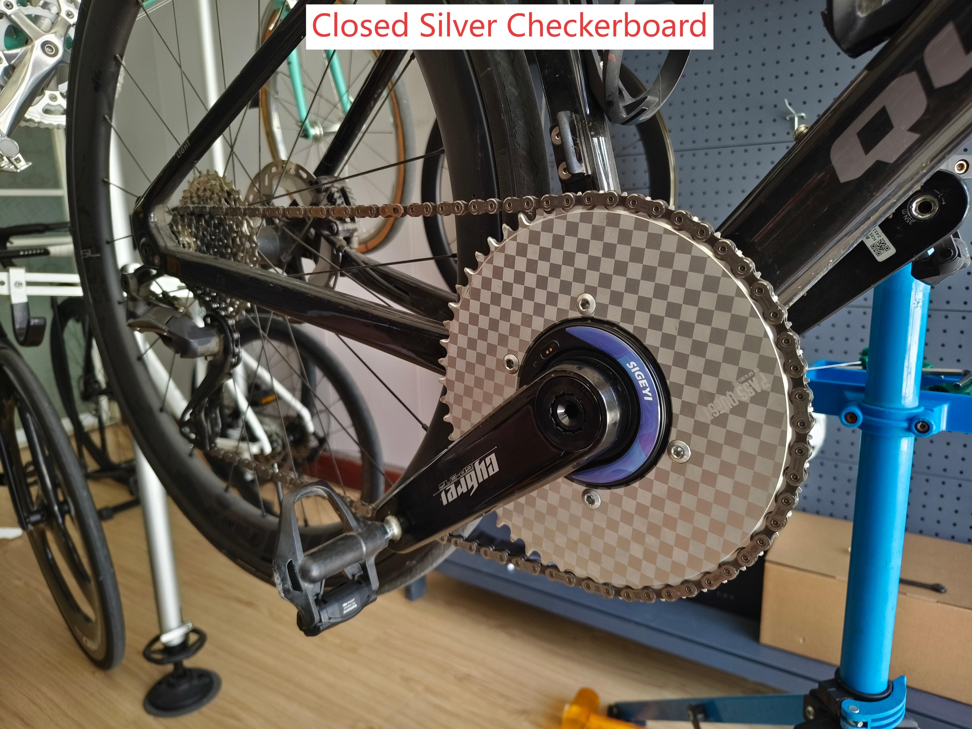 SHIMANO 1X 110BCD (4-bolt ) Checkerboard/Devil smiley Narrow Wide