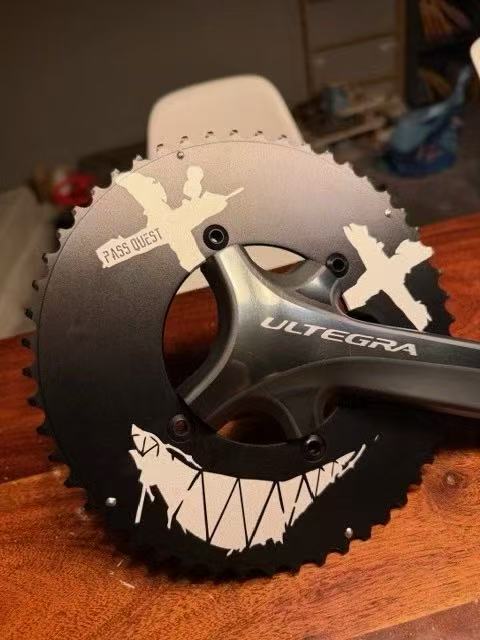 SHIMANO 2X 110BCD Checkerboard/Devil smiley Road/Gravel bike 11-12s