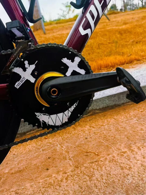 SHIMANO 2X 110BCD Checkerboard/Devil smiley Road/Gravel bike 11-12s