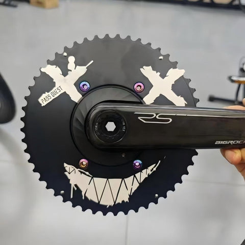 SHIMANO 2X 110BCD Checkerboard/Devil smiley Road/Gravel bike 11-12s