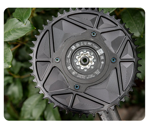 PASS QUEST SPRILL F107BCD 3mm offset AXS (4-bolt AERO) Round  Narrow Wide Chainring（副本）