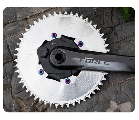 PASS QUEST SPRILL F107BCD 3mm offset AXS (4-bolt AERO) Round  Narrow Wide Chainring（副本）