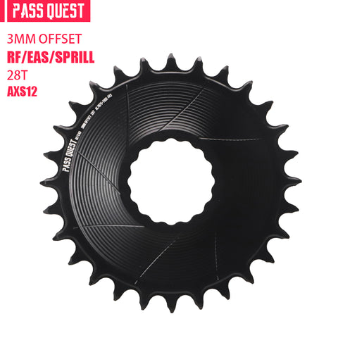 RACE FACE (3mm offset ) AXS AERO Round Narrow Wide Chainring 28-38T