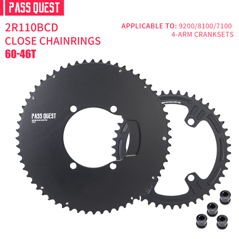 110BCD 2X R9200 R8100 R7100 Sprocket AERO Crankshaft set Road bike Gravel bike 11-12S