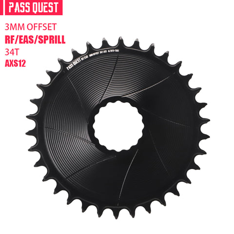 RACE FACE (3mm offset ) AXS AERO Round Narrow Wide Chainring 28-38T