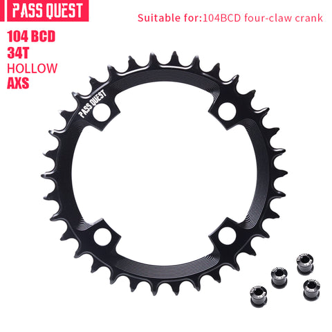 104BCD AXS Round Narrow Wide Chainring