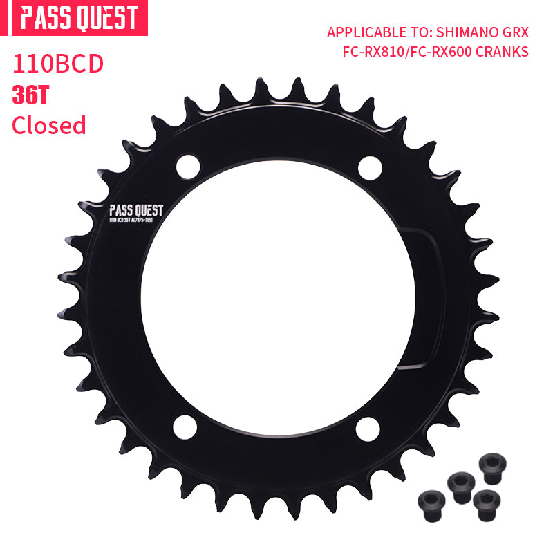 SHIMANO GRX 110BCD AERO Narrow Wide Chainring – PASS QUEST