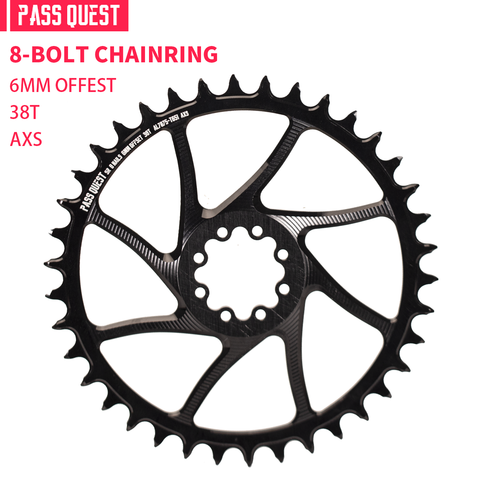 SRAM 8 Bolt (6mm offset) Hollow Round XX SL Narrow Wide Chainring 38-46T