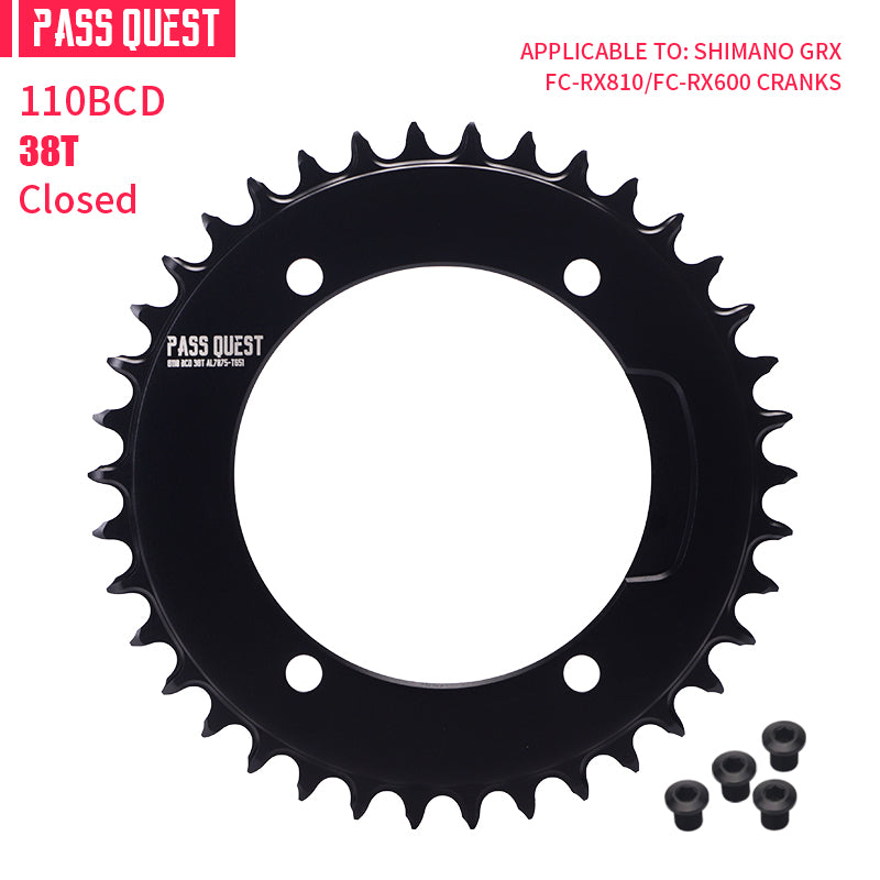 SHIMANO GRX 110BCD AERO Narrow Wide Chainring – PASS QUEST