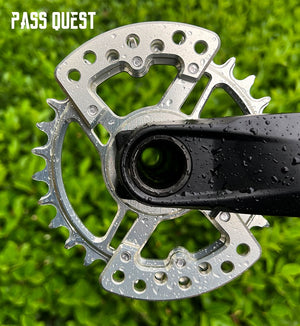 PASS QUEST new XX Eagle 3-nail specification narrow wide tooth belt guard plate for GXP and BB30 spec direct mount cranks