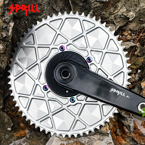 PASS QUEST X110BCD High strength AERO Texture Narrow Wide Chainring 54-66T
