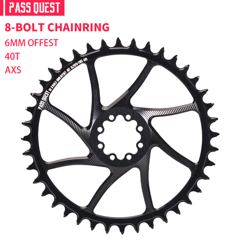 SRAM 8 Bolt (6mm offset) Hollow Round XX SL Narrow Wide Chainring 38-46T