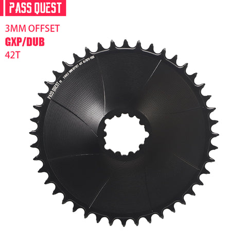 SRAM 3 Bolt (3mm offset) AERO GRAVEL/ROAD Narrow Wide Chainring 40-56T