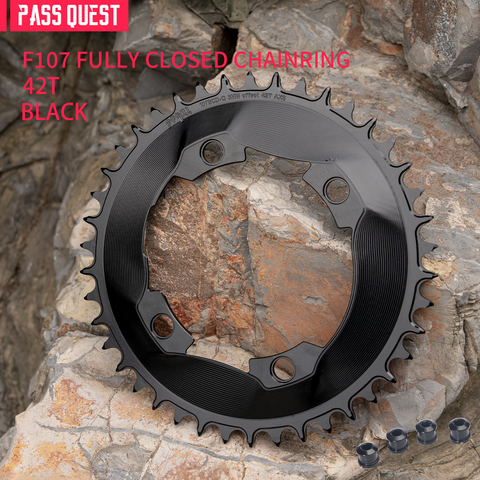 PASS QUEST SPRILL F107BCD 3mm offset AXS (4-bolt AERO) Round  Narrow Wide Chainring（副本）
