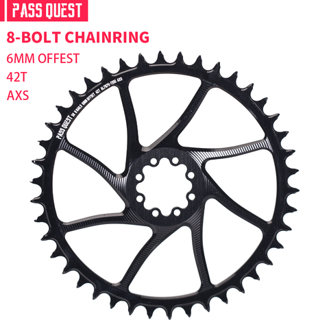 SRAM 8 Bolt (6mm offset) Hollow Round XX SL Narrow Wide Chainring 38-46T