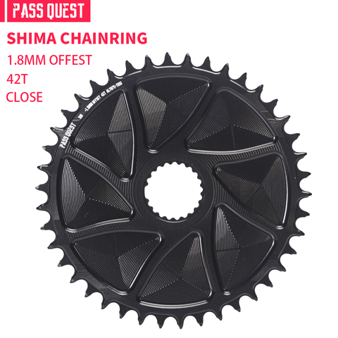 SHIMANO (1.8mm offset) GRAVEL/ROAD Narrow Wide Chainring 40-48T