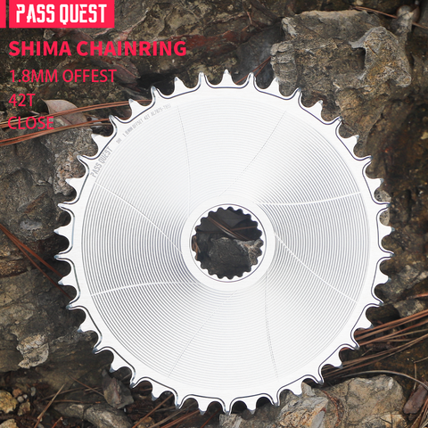 SHIMANO (1.8mm offset) GRAVEL/ROAD Narrow Wide Chainring 40-48T