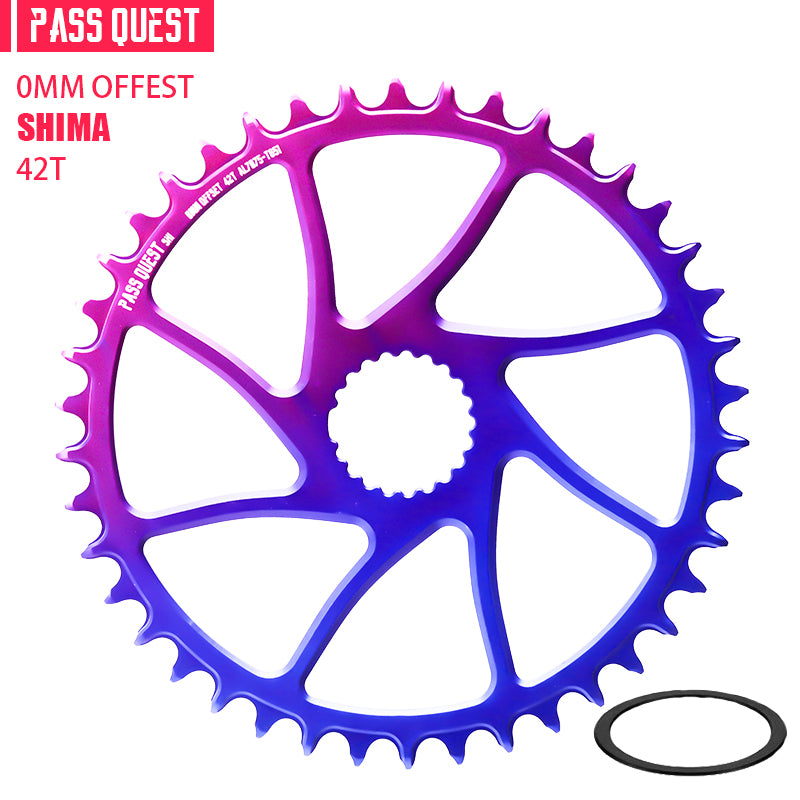 SHIMANO M7100 M8100 M9100 0mm offset Round Narrow Wide Chainring PASS QUEST