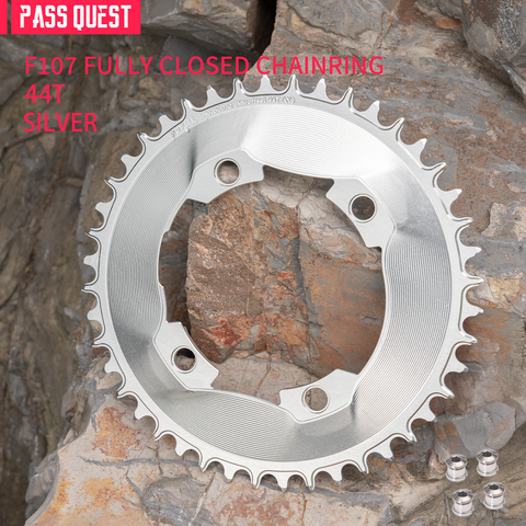 PASS QUEST SPRILL F107BCD 3mm offset AXS (4-bolt AERO) Round  Narrow Wide Chainring（副本）