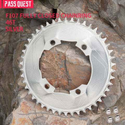 PASS QUEST SPRILL F107BCD 3mm offset AXS (4-bolt AERO) Round  Narrow Wide Chainring（副本）
