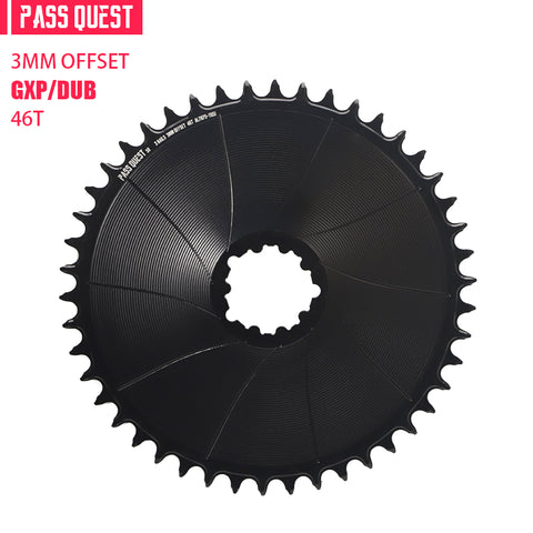SRAM 3 Bolt (3mm offset) AERO GRAVEL/ROAD Narrow Wide Chainring 40-56T