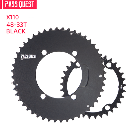 PASS QUEST 2X X110BCD Sprocket AERO Road bike Gravel bike 11-12s