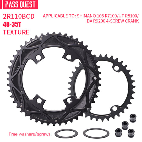110BCD 2X R9200 R8100 R7100 Sprocket AERO Crankshaft set Road bike Gravel bike 11-12S