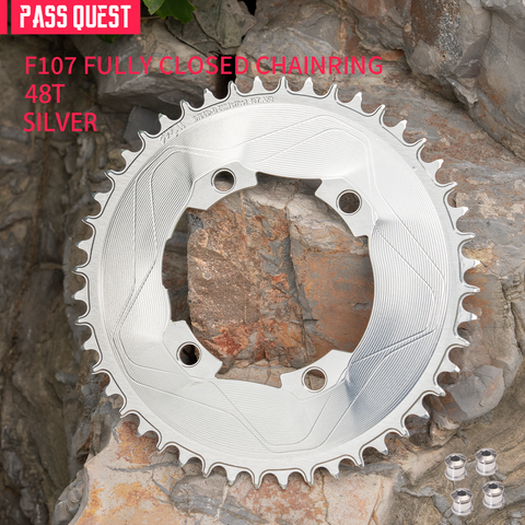 PASS QUEST SPRILL F107BCD 3mm offset AXS (4-bolt AERO) Round  Narrow Wide Chainring（副本）