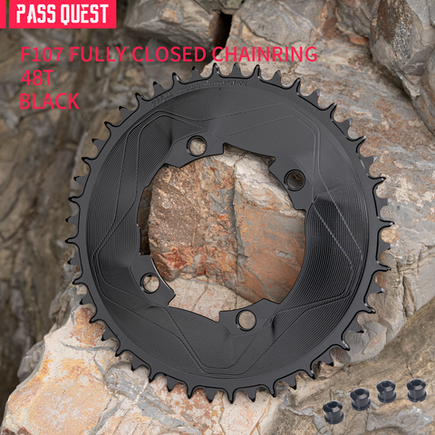 PASS QUEST SPRILL F107BCD 3mm offset AXS (4-bolt AERO) Round  Narrow Wide Chainring（副本）