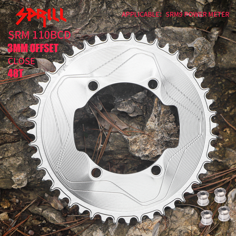 SRAM SRM 110BCD 3mm offset AERO Narrow Wide Chainring 46-58T