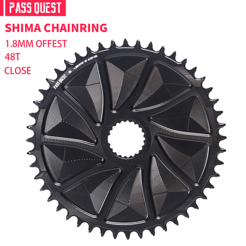 SHIMANO (1.8mm offset) GRAVEL/ROAD Narrow Wide Chainring 40-48T