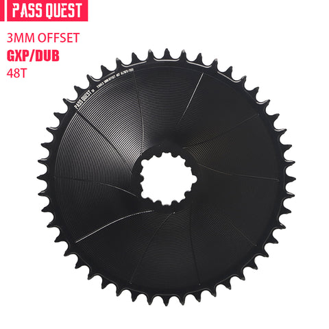 SRAM 3 Bolt (3mm offset) AERO GRAVEL/ROAD Narrow Wide Chainring 40-56T