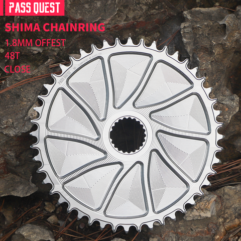 SHIMANO (1.8mm offset) GRAVEL/ROAD Narrow Wide Chainring 40-48T
